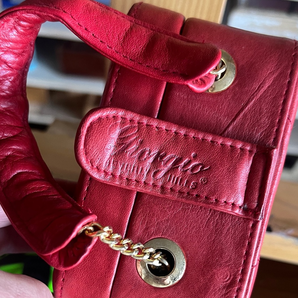 Chic Red Quilted Mini Bag - Picture 2 of 9
